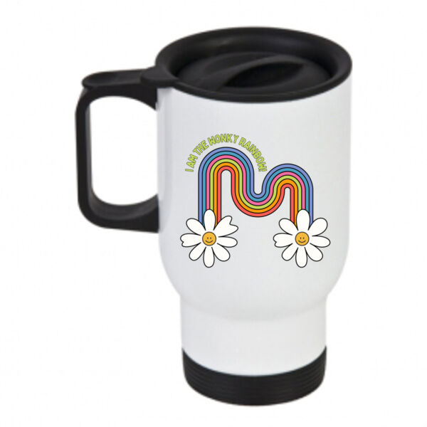 Wonky Rainbow - Travel Mug Thumbnail